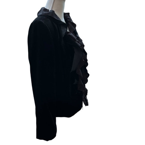 Anthropologie Black Ruffled Jacket - Picture 5 of 13